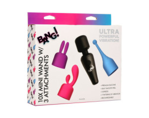 BANG! 10X Mini Wand w/ 3 Attachments