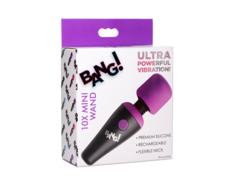 BANG! 10X Vibrating Mini Sili Wand Pur