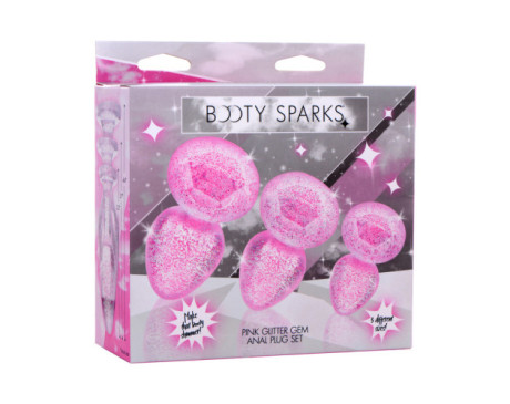 Booty Sparks GlitterGem AnalPlug Set Pnk