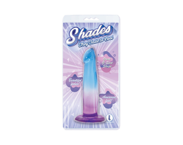 Shades G-Spot 6.25 in. Dildo Blue/Purple