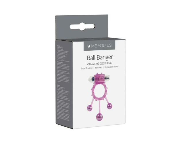 Me You Us Ball Banger Cock Ring Purple