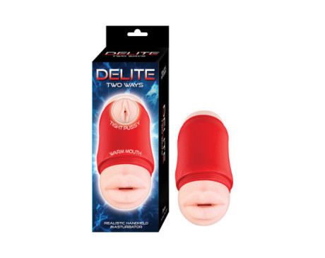 Delite Two Ways Mouth&Vagina Whte