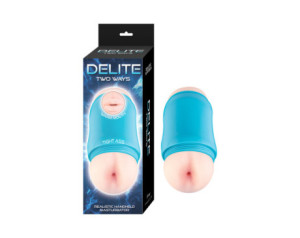 Delite Two Ways Mouth&Ass White