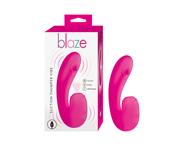 Blaze Suction Thumper Vibe Pink