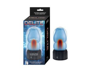 Delite Heated Rose Masturbator Blue