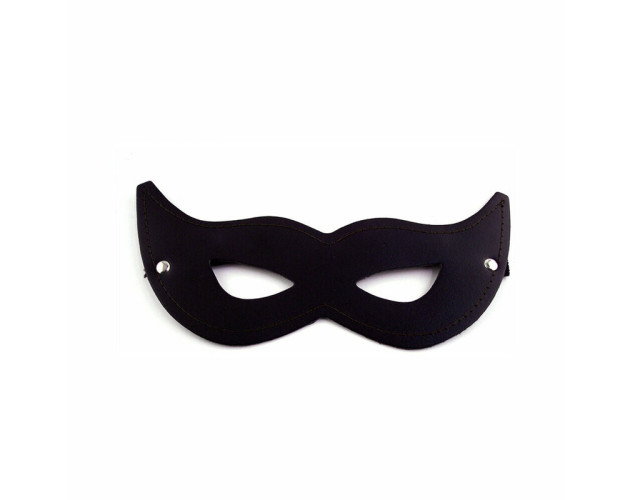 Rouge Leather Cat Mask Black