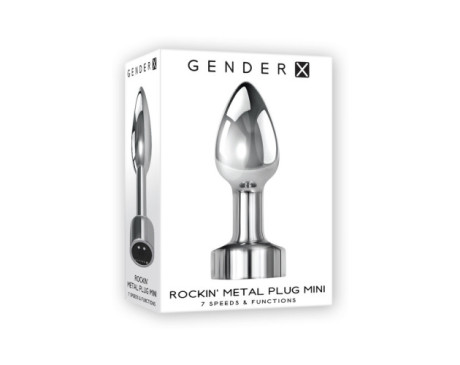 GX Rockin Metal Mini Vibr Anal Plug Rech