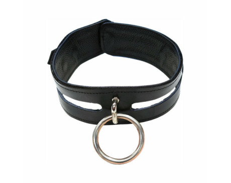 Rouge Leather Fashion Collar Black