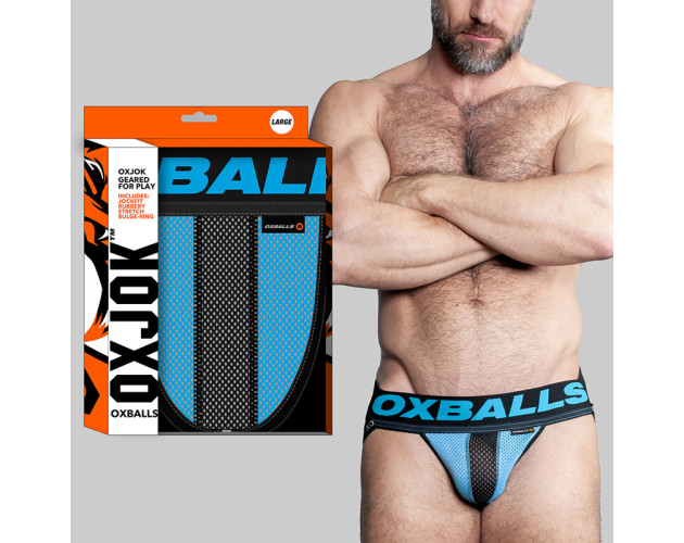 Oxballs Airmesh Swagger Jockstrap Blue L