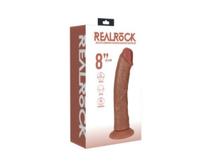 RealRock 8in Vib Rot Cock Reg Curve Tn