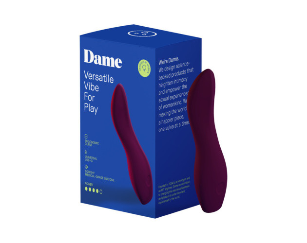 Dame Dip 2.0 Classic Vibrator Plum