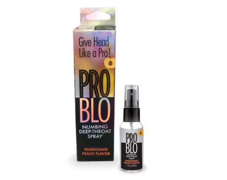 Pro Blo Numbing Throat Spray Peach 1oz