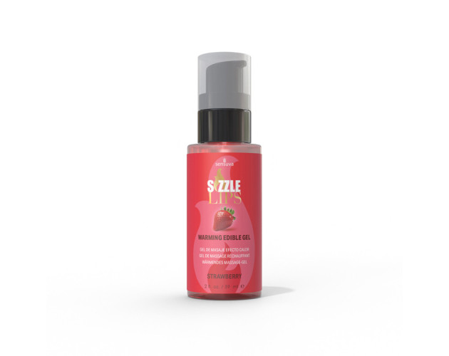 Sizzle Lips Warming Gel Strawberry 2oz