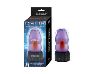 Delite Heated Rose Masturbator Purple