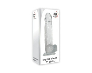 A&E Crystal Clear 8 in. Dildo