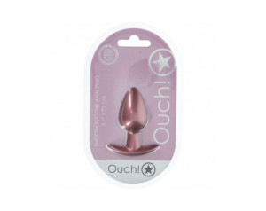 Ouch! Smooth Sili Anal Plug M 3.1in RG