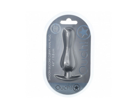 Ouch! Smooth Sili Curvy Plug 4.6in GM