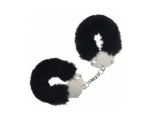 Ouch! Heavy-Duty Fluffy Handcuffs Black