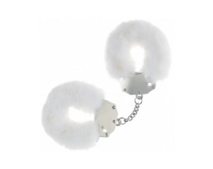 Ouch! Heavy-Duty Fluffy Handcuffs White