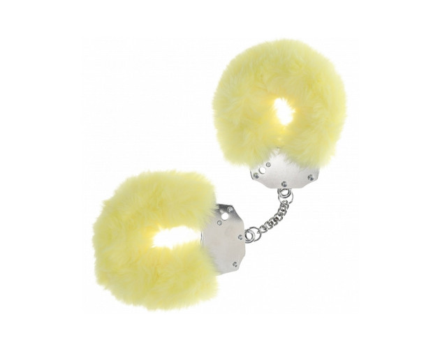 Ouch! Heavy-Duty Fluffy Handcuffs Yellow