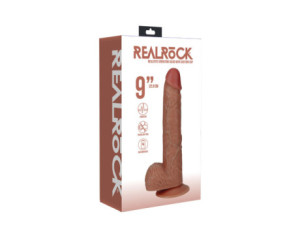 RealRock 9in Vibrat CockBalls Reg Str Tn