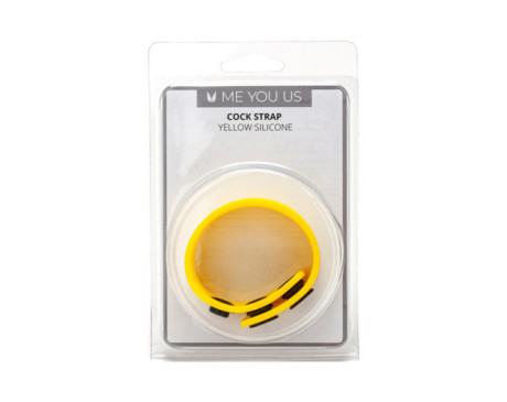 Me You Us Yellow Silicone Cock Strap