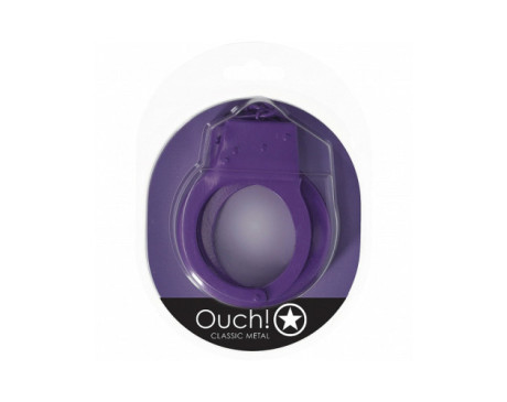 Ouch! Classic Metal Handcuffs Purple