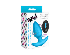 BANG! Rotating & Vibrating Plug RC Blue