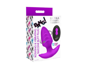 BANG! Rotating & Vibrating Plug RC Purp