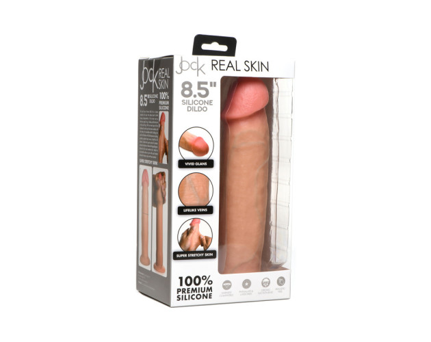 JOCK 8.5 in. Realistic Skin Sili Dildo