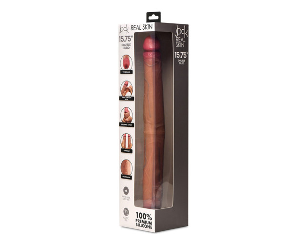 JOCK Real Skin 15.75in Double Dildo Med