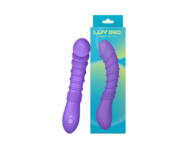 Luv Inc Rv21: Ribbed Vibrator Purple