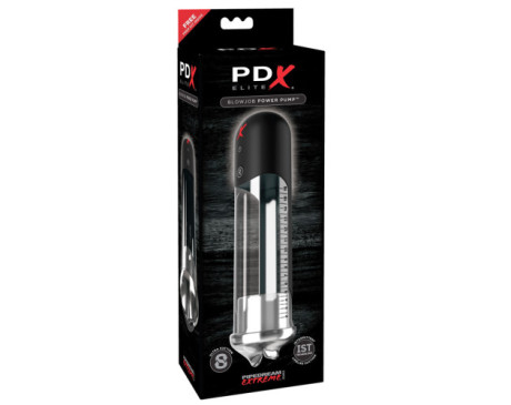 PDX Elite Blowjob Power Pump Clear/Black