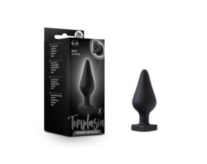 Temptasia Spank Me Plug Heart Base Black