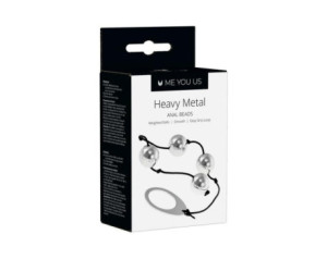 Me You Us Heavy Metal Anal Beads Silver