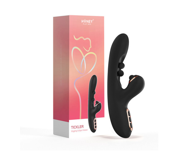 HPB Tickler Wiggling G-Spot Tap Clit Blk