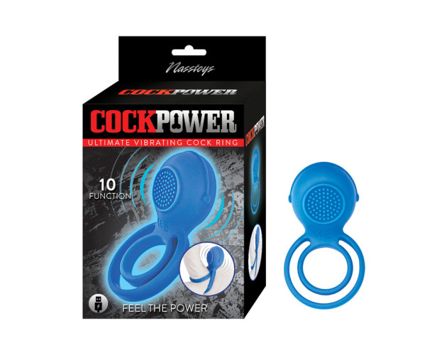 Cockpower Ultimate Vibrating C-ring Blue