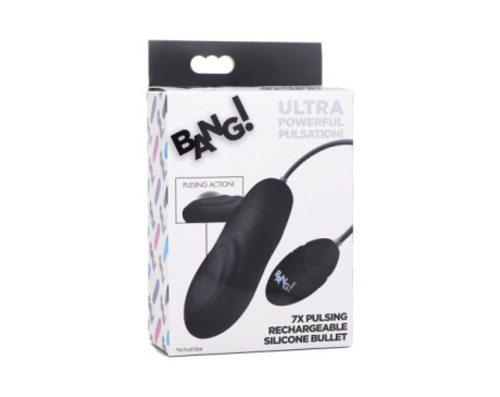 BANG! 7X Pulsing Recharg Sili Bullet Blk