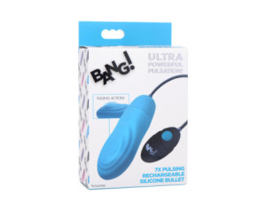 BANG! 7X Pulsing Recharg Sili Bullet Blu