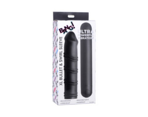 BANG! XL Bullet & Swirl Sili Sleeve Blk