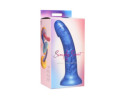 Simply Sweet 7in Metallic Sili Dildo Blu