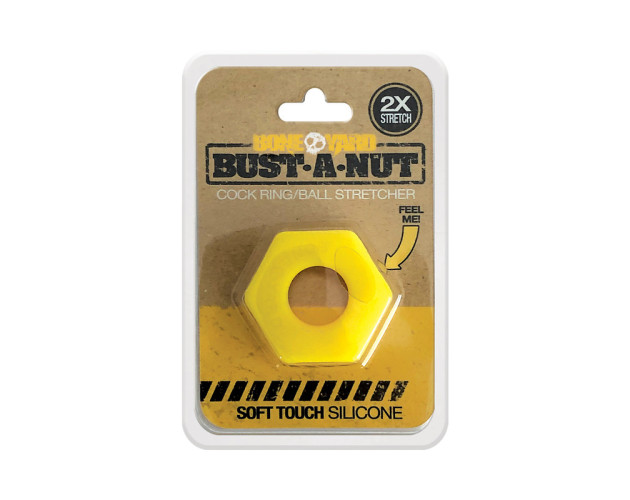 Boneyard Bust a Nut Cock Ring Yellow