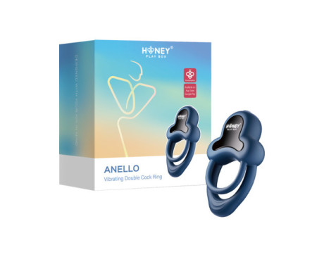 HPB Anello App Vibr C-Ring w/ClitStim Bk