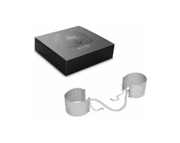 Desir Metallique Mesh Handcuffs Silver