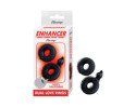 Enhancer Dual Love Rings Black