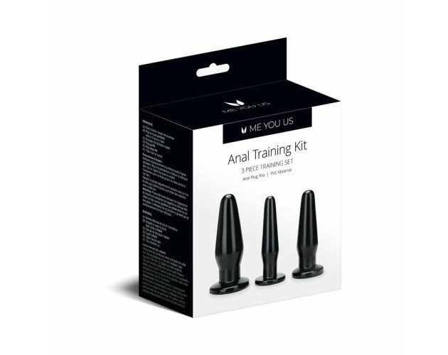 Me You Us Anal Training Kit 3pc Plug Set