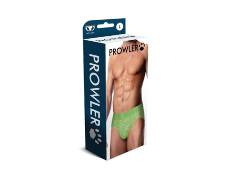 Prowler Lace Open Back Brief Neon Grn L