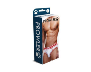 Prowler Open Brief White/Red L