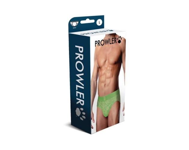 Prowler Lace Brief Neon Green L