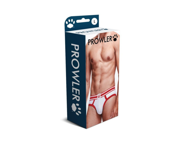 Prowler Brief White/Red L